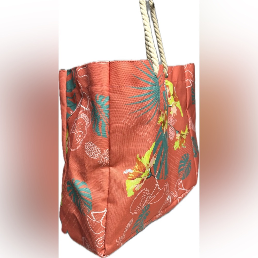 Beach bag  tote bag, extra large - Tropical print